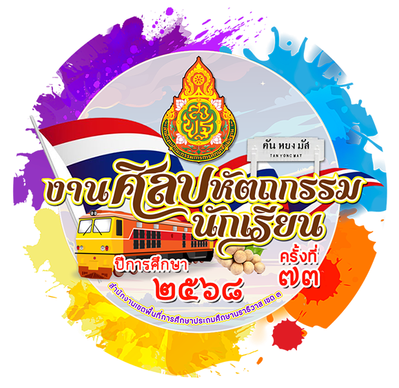 การแข่งขันศิลปหัตถกรรมนักเรียน ครั้งที่ 73 ปีการศึกษา 2568 ระดับเขตพื้นที่การศึกษา สำนักงานเขตพื้นที่การศึกษาประถมศึกษานราธิวาส เขต 3